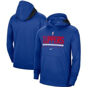 Nike LA Clippers Royal Spotlight On Court Practice Performance Pullover Hoodie